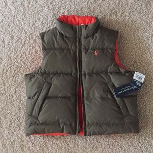 NEW W TAGS Toddler Boy's POLO Reversible Vest